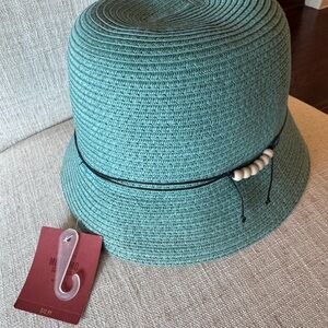 Mossimo Supply Co. Teal Cloche Hat with Bead Accent NWT